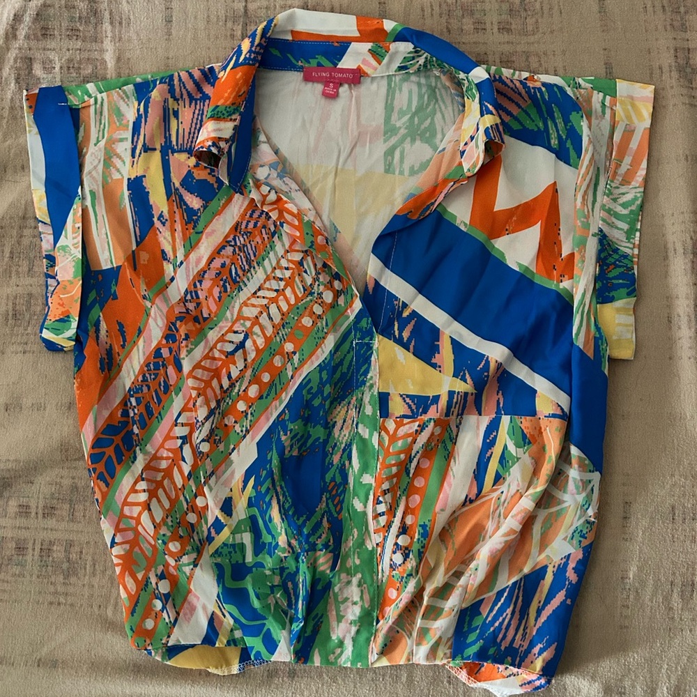 Flying Tomato Multicolor Abstract Shirt